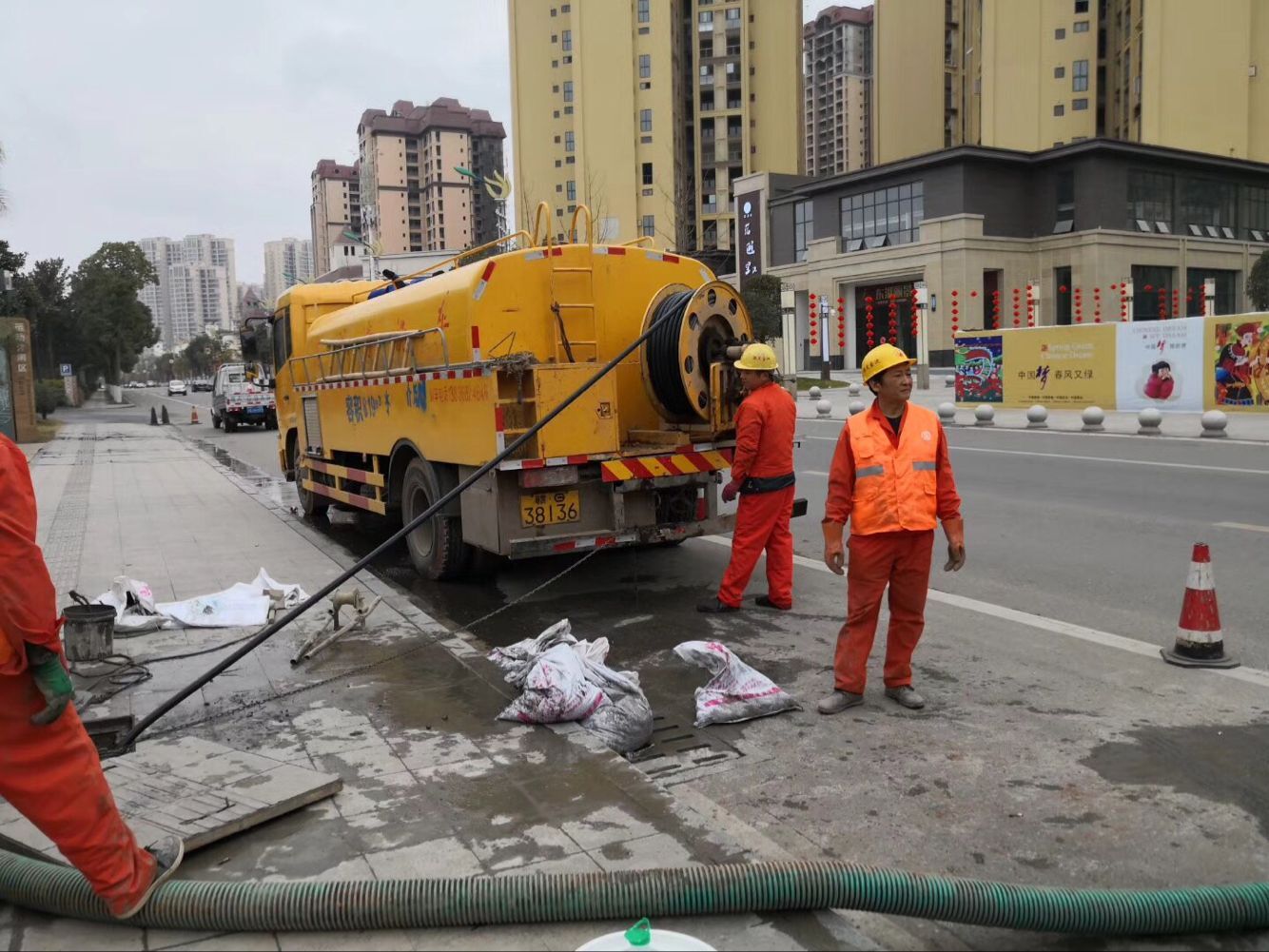 浏阳排污管道清淤-管道清洗